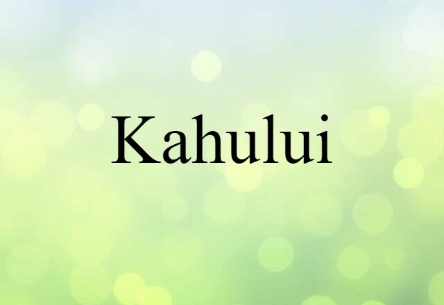 Kahului