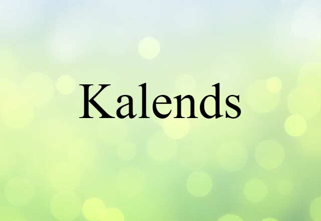 kalends