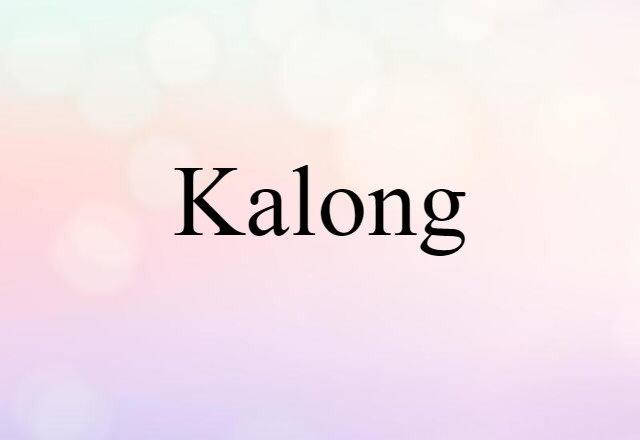 Kalong (noun) Definition, Meaning & Examples