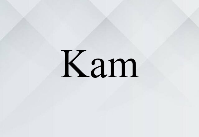 Kam (noun) Definition, Meaning & Examples