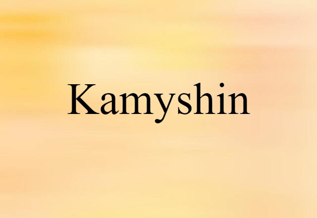 Kamyshin