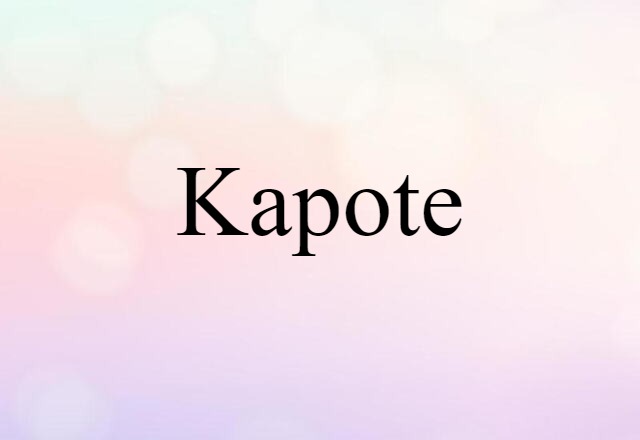 kapote