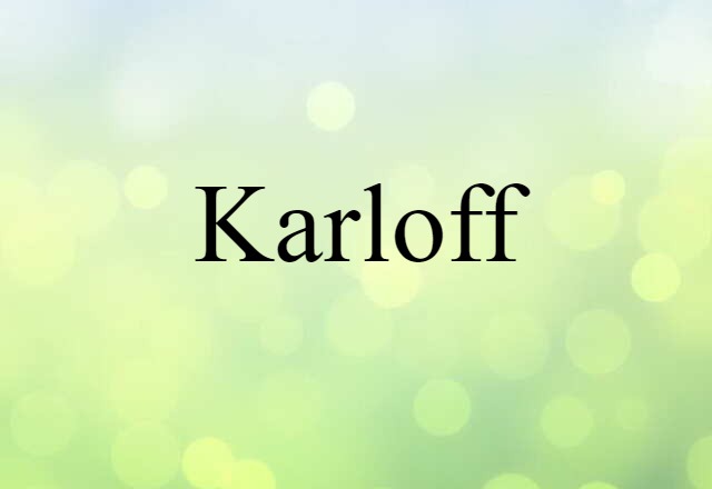 Karloff