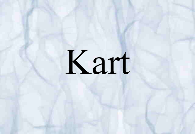 Kart (noun) Definition, Meaning & Examples