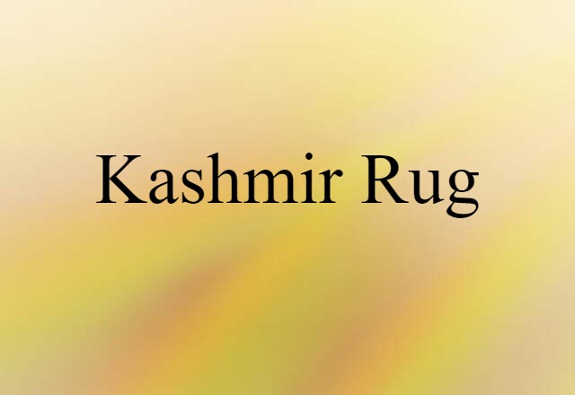 Kashmir rug