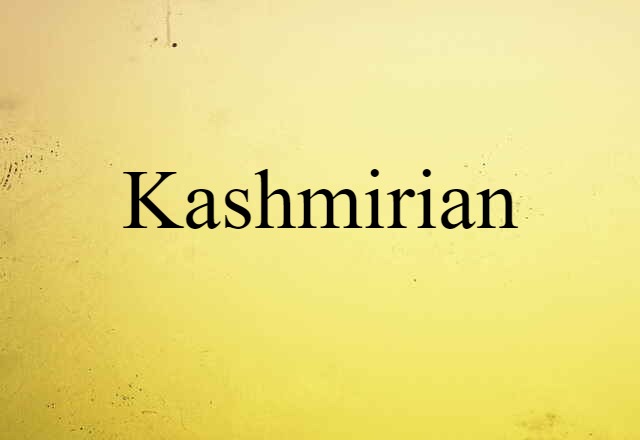 Kashmirian