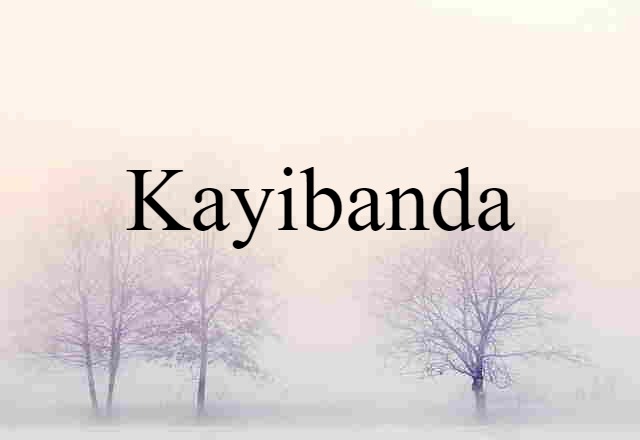 Kayibanda (noun) Definition, Meaning & Examples