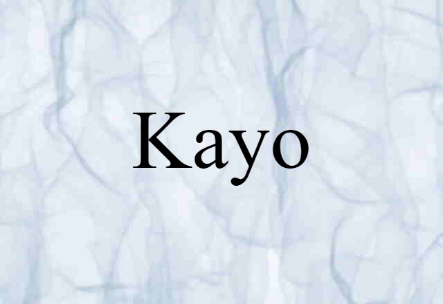 Kayo (noun) Definition, Meaning & Examples