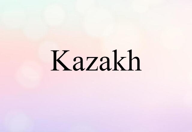 Kazakh