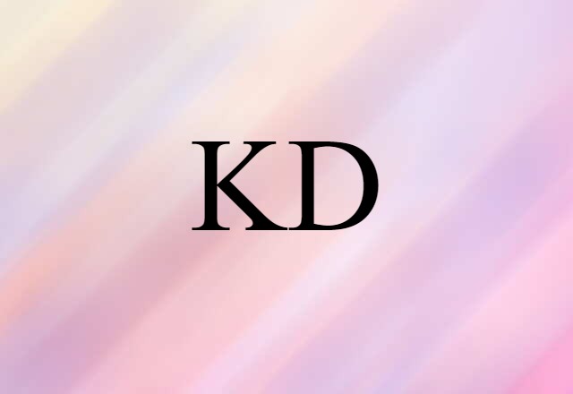 KD (noun) Definition, Meaning & Examples