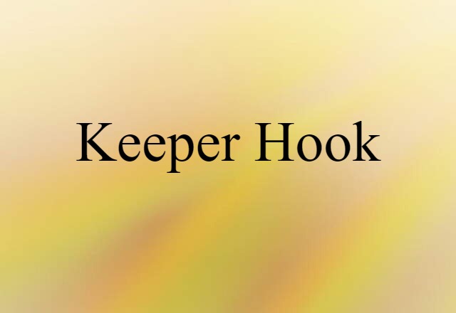 Keeper Hook (noun) Definition, Meaning & Examples