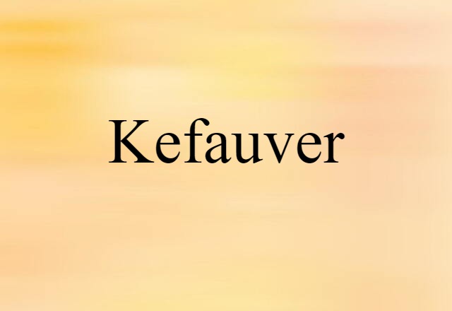 Kefauver