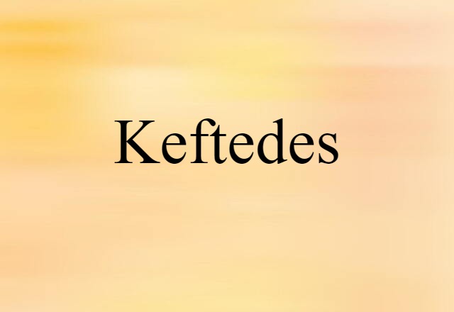 keftedes