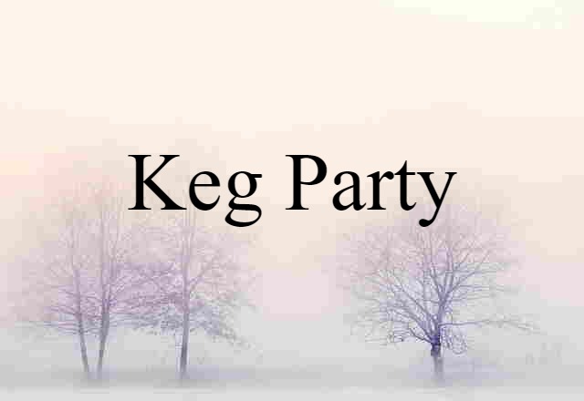 Keg Party (noun) Definition, Meaning & Examples