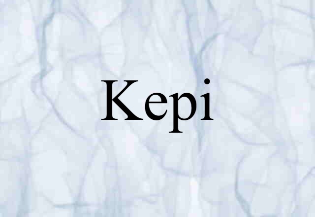 Kepi (noun) Definition, Meaning & Examples