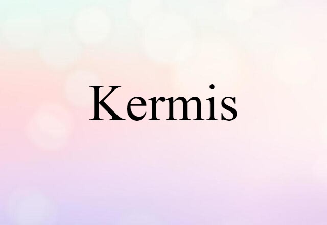 Kermis (noun) Definition, Meaning & Examples