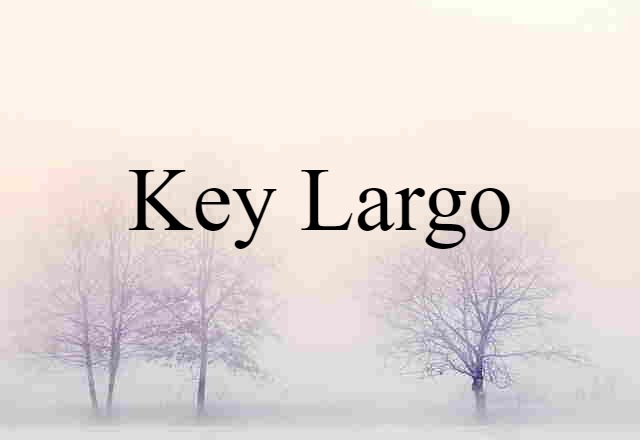 Key Largo (noun) Definition, Meaning & Examples