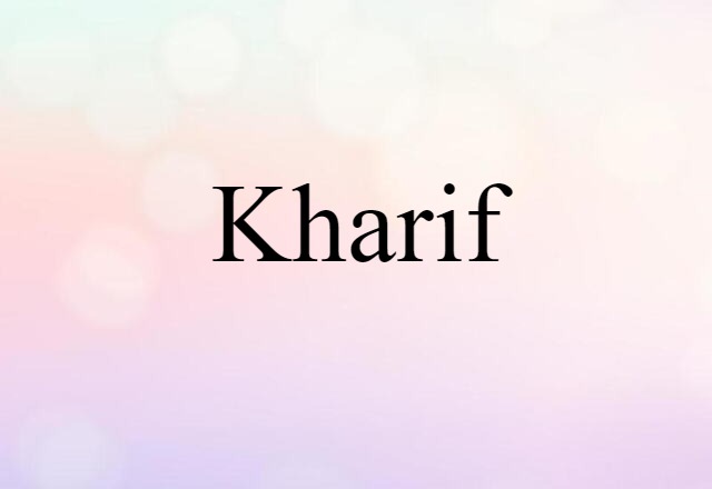 kharif