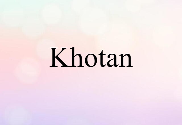 Khotan