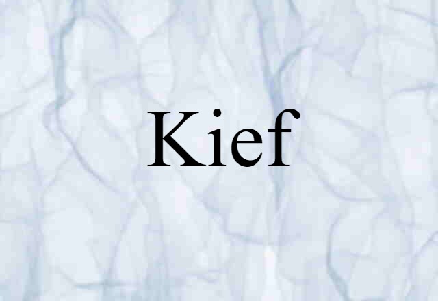 Kief (noun) Definition, Meaning & Examples