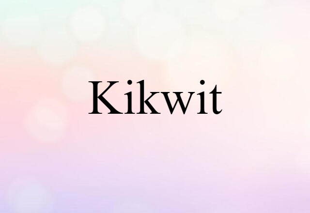 Kikwit (noun) Definition, Meaning & Examples