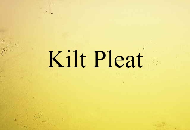 kilt pleat