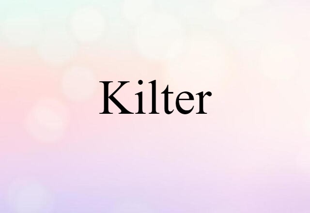 kilter