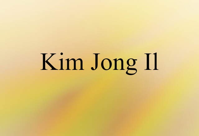 Kim Jong Il