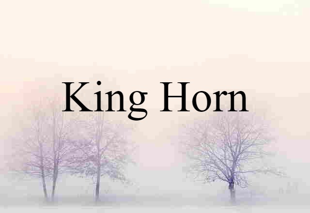 King Horn (noun) Definition, Meaning & Examples