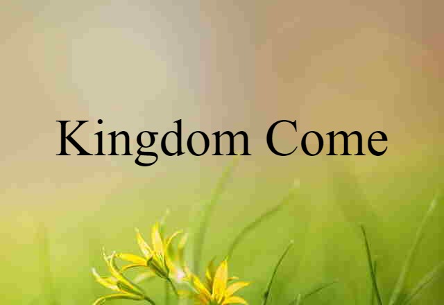 Kingdom Come (noun) Definition, Meaning & Examples