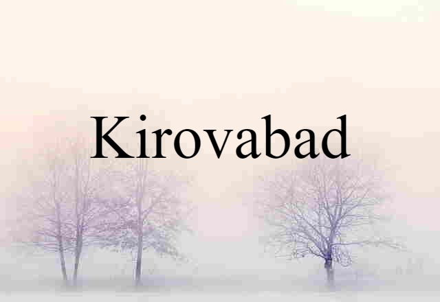 Kirovabad