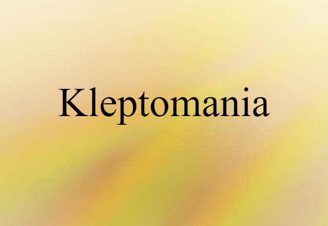 kleptomania