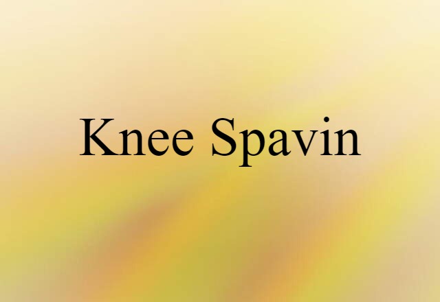 knee spavin