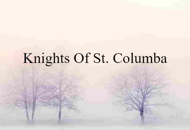 Knights Of St. Columba (noun) Definition, Meaning & Examples