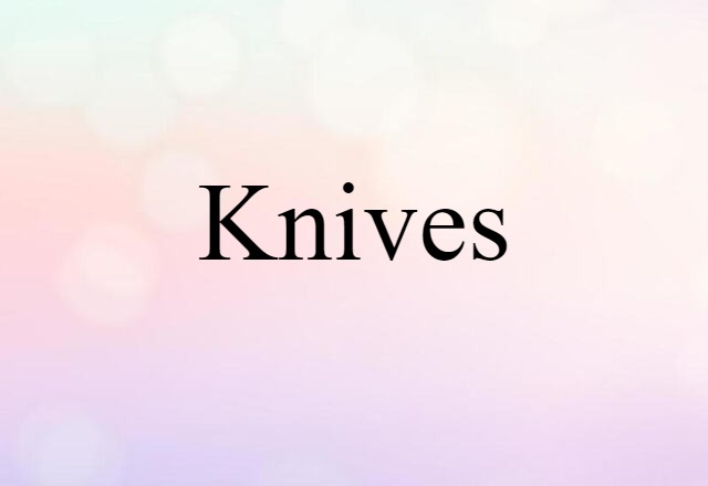 Knives (noun) Definition, Meaning & Examples