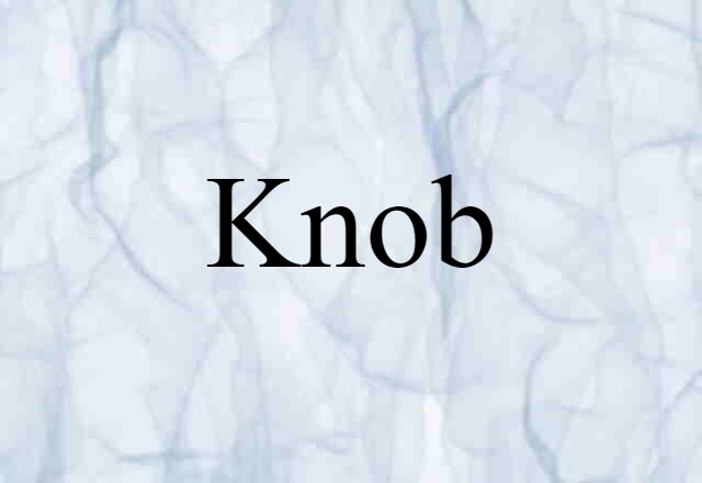 Knob (noun) Definition, Meaning & Examples