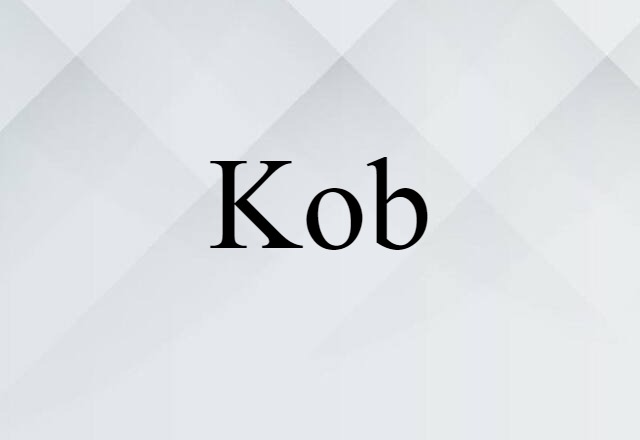 Kob (noun) Definition, Meaning & Examples