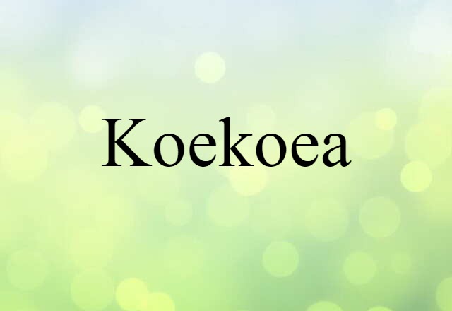 koekoea