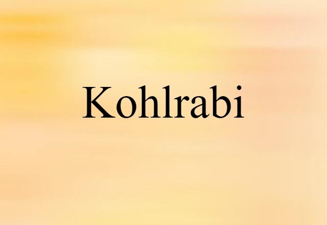 kohlrabi