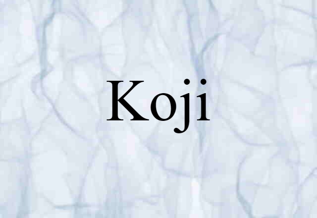 koji