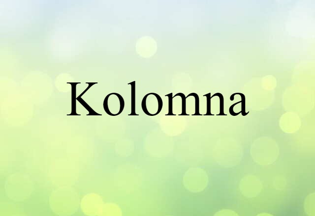 Kolomna