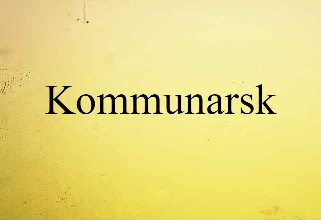 Kommunarsk