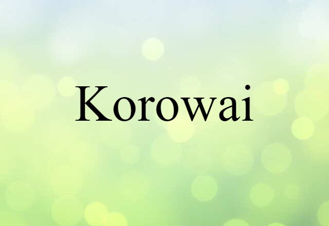 korowai