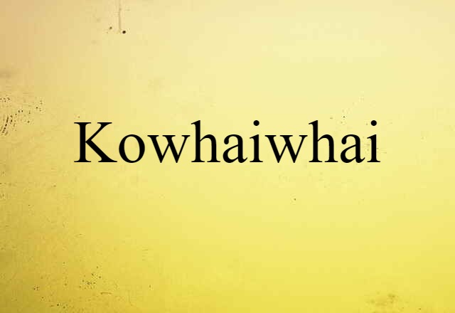 kowhaiwhai