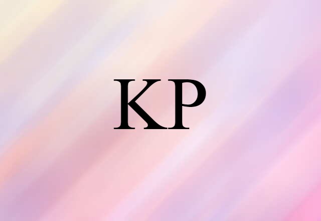 KP (noun) Definition, Meaning & Examples