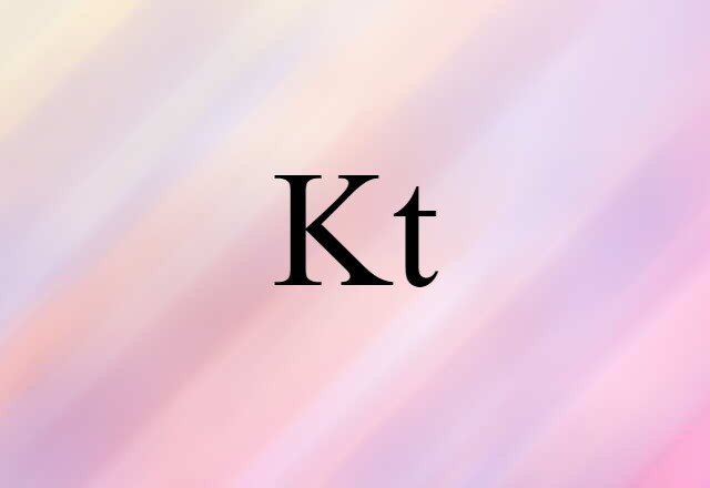 Kt