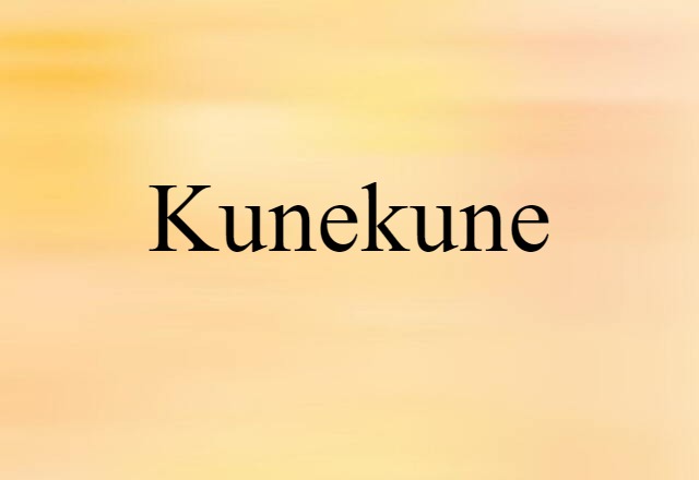 Kunekune (noun) Definition, Meaning & Examples