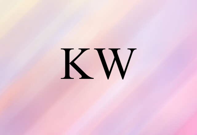 kW