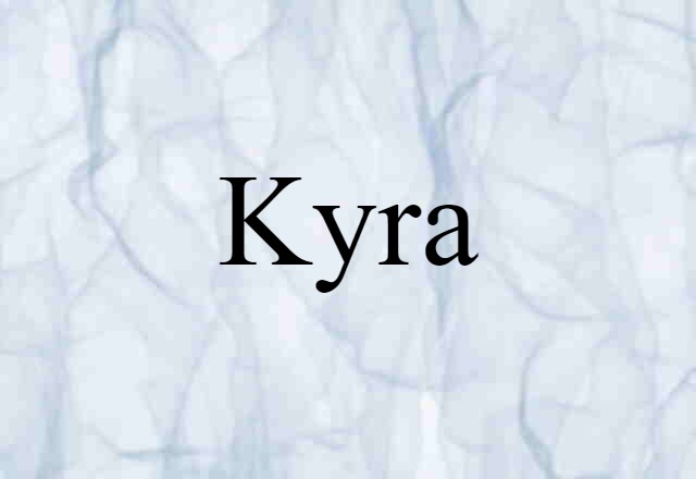 Kyra (noun) Definition, Meaning & Examples