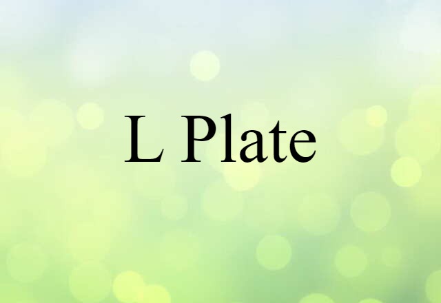 L plate